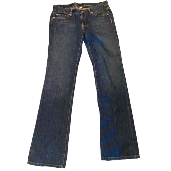 ⭐️ LOFT Modern Bootcut Low Rise Vintage Wash Jeans   Size 4 - Picture 3 of 8